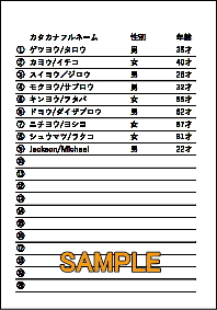 搭乗者リストサンプルスカイマーク団体航空券