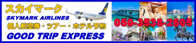 スカイマークの格安航空券とツアー予約について